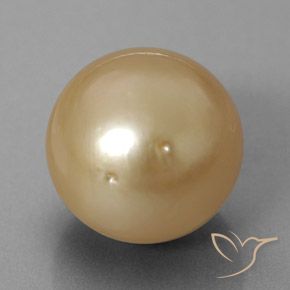 12,60 ctw natürlicher goldener Perle, Sphäre / Kugel, Lichtundurchlässig