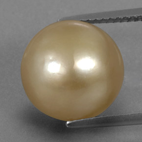 13,35 ctw natürlicher Gold Perle, Sphäre / Kugel, Lichtundurchlässig