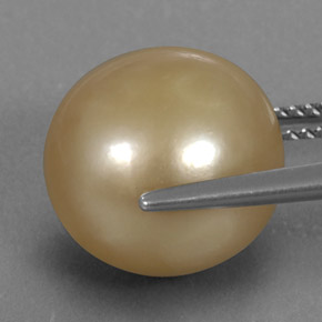 13,35 ctw natürlicher Gold Perle, Sphäre / Kugel, Lichtundurchlässig