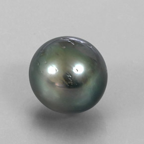 9,17 ctw natürlicher Silber Perle, Kugel / Ball, Lichtundurchlässig
