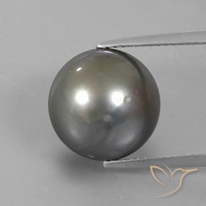 13.34ct Natürlicher Silber Perle, Kugel / Ball, Lichtundurchlässig, Photo A