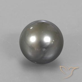 9,17 ctw natürlicher Silber Perle, Kugel / Ball, Lichtundurchlässig