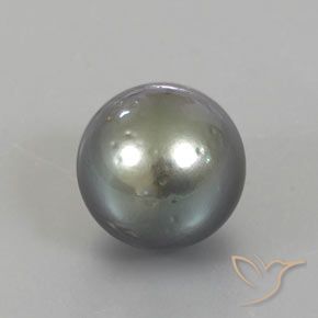 9,17 ctw natürlicher Mittel-Dunkelgrau Perle, Kugel / Ball, Lichtundurchlässig