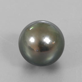 9,17 ctw natürlicher Silber Perle, Kugel / Ball, Lichtundurchlässig