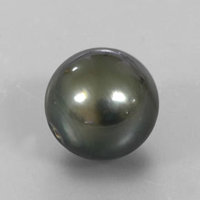 9,17 ctw natürlicher Silber Perle, Kugel / Ball, Lichtundurchlässig