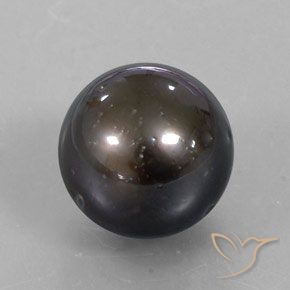 9,17 ctw natürlicher Braun Perle, Kugel / Ball, Lichtundurchlässig
