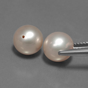 6,24 ct natürliche rosafarbener Perle-Edelsteine, Sphäre / Kugel, Lichtundurchlässig