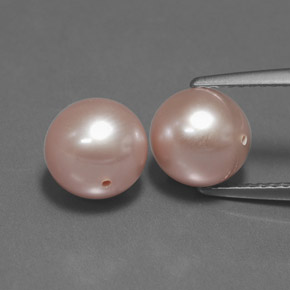 6,89 ct natürliche rosafarbener Perle-Edelsteine, Sphäre / Kugel, Lichtundurchlässig