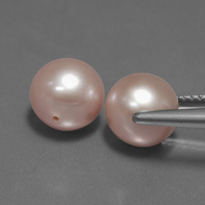 6,89 ct natürliche rosafarbener Perle-Edelsteine, Sphäre / Kugel, Lichtundurchlässig