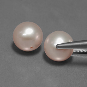 6,07 ct natürliche rosafarbener Perle-Edelsteine, Sphäre / Kugel, Lichtundurchlässig
