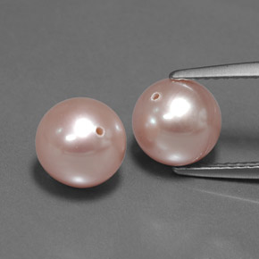 6,61 ct natürliche rosafarbener Perle-Edelsteine, Sphäre / Kugel, Lichtundurchlässig