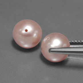 6,61 ct natürliche rosafarbener Perle-Edelsteine, Sphäre / Kugel, Lichtundurchlässig