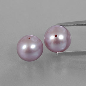 6.11 ct natürliche gräulich-pink Perle-Edelsteine, Kugel / Ball, Lichtundurchlässig