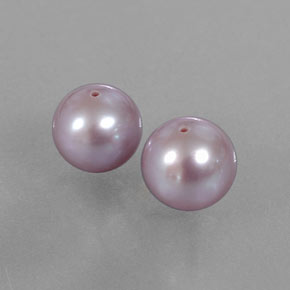 6.11 ct natürliche gräulich-pink Perle-Edelsteine, Kugel / Ball, Lichtundurchlässig