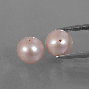 6,03 ct natürliche rosafarbener Perle-Edelsteine, Sphäre / Kugel, Lichtundurchlässig