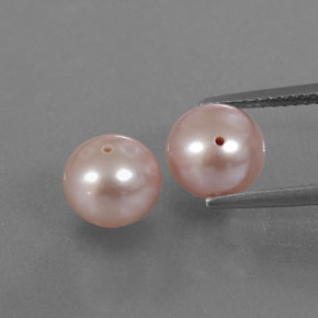 6,09 ct natürliche rosafarbener Perle-Edelsteine, Sphäre / Kugel, Lichtundurchlässig