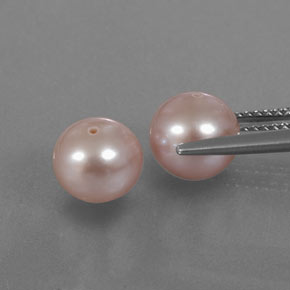 6,09 ct natürliche rosafarbener Perle-Edelsteine, Sphäre / Kugel, Lichtundurchlässig