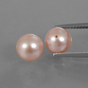 6,17 ct natürliche rosafarbener Perle-Edelsteine, Sphäre / Kugel, Lichtundurchlässig