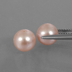 6,17 ct natürliche rosafarbener Perle-Edelsteine, Sphäre / Kugel, Lichtundurchlässig