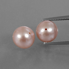 7,10 ct natürliche rosafarbener Perle-Edelsteine, Sphäre / Kugel, Lichtundurchlässig