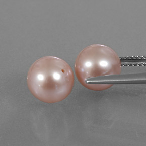 7,10 ct natürliche rosafarbener Perle-Edelsteine, Sphäre / Kugel, Lichtundurchlässig