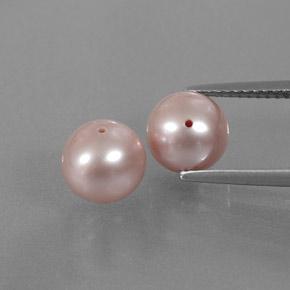 5,94 ct natürliche rosafarbener Perle-Edelsteine, Sphäre / Kugel, Lichtundurchlässig