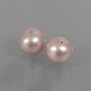 5,94 ct natürliche rosafarbener Perle-Edelsteine, Sphäre / Kugel, Lichtundurchlässig