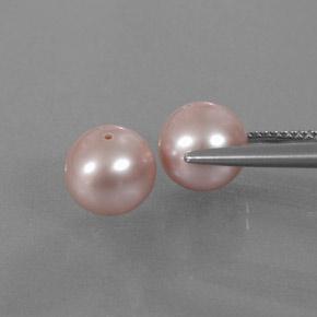 5,94 ct natürliche rosafarbener Perle-Edelsteine, Sphäre / Kugel, Lichtundurchlässig