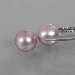 6,22 ct natürliche rosafarbener Perle-Edelsteine, Sphäre / Kugel, Lichtundurchlässig