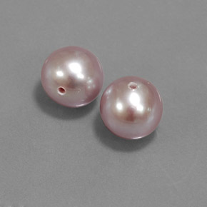 5.47 ct natürliche gräulich-pink Perle-Edelsteine, Kugel / Ball, Lichtundurchlässig