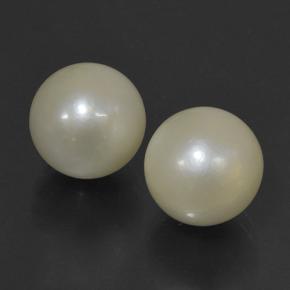 20.17 ct natürliche Creme Perle-Edelsteine, Kugel / Ball, Lichtundurchlässig