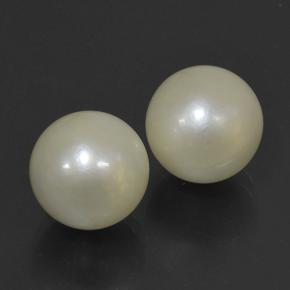 20.17 ct natürliche Creme Perle-Edelsteine, Kugel / Ball, Lichtundurchlässig