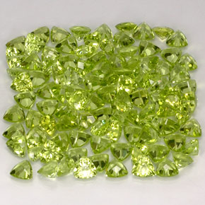  ct natürliche grüner Peridot-Edelsteine, Trillion, VVS-VS