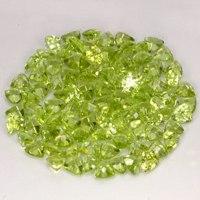  ct natürliche grüner Peridot-Edelsteine, Trillion, VVS-VS