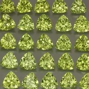  ct natürliche grüner Peridot-Edelsteine, Trillion, VVS-VS