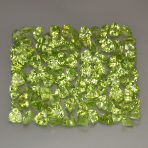  ct natürliche grüner Peridot-Edelsteine, Trillion, VVS-VS