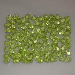  ct natürliche grüner Peridot-Edelsteine, Trillion, VVS-VS