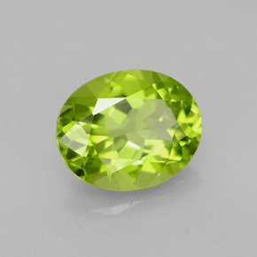 2,19 ctw natürlicher grüner Peridot, Oval Schliff, VS
