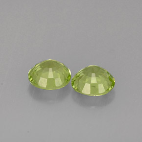  ct natürliche grüner Peridot-Edelsteine, Rundschliff, VVS-VS