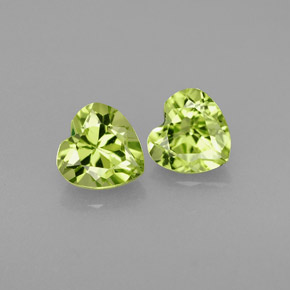  ct natürliche grüner Peridot-Edelsteine, Herzform, VS
