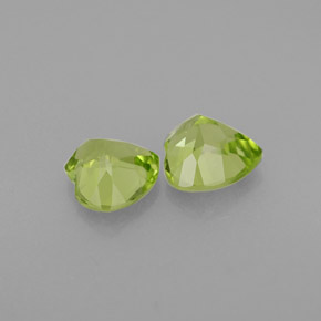  ct natürliche grüner Peridot-Edelsteine, Herzform, VS