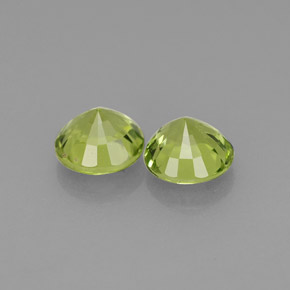  ct natürliche grüner Peridot-Edelsteine, Rundschliff, VS