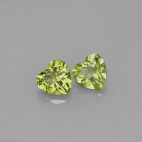  ct natürliche grüner Peridot-Edelsteine, Herzform, VS