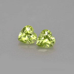  ct natürliche grüner Peridot-Edelsteine, Herzform, VS