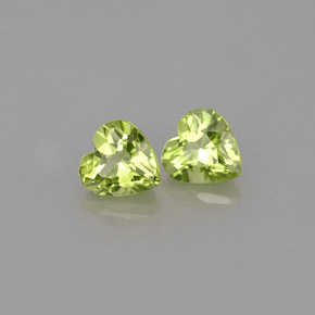  ct natürliche grüner Peridot-Edelsteine, Herzform, VS