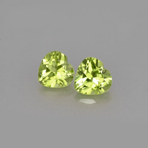  ct natürliche grüner Peridot-Edelsteine, Herzform, VS
