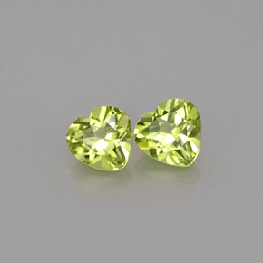  ct natürliche grüner Peridot-Edelsteine, Herzform, VS