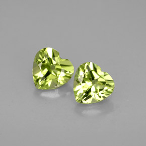  ct natürliche grüner Peridot-Edelsteine, Herzform, VS