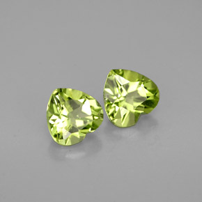  ct natürliche grüner Peridot-Edelsteine, Herzform, VS
