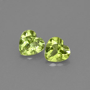  ct natürliche grüner Peridot-Edelsteine, Herzform, VS